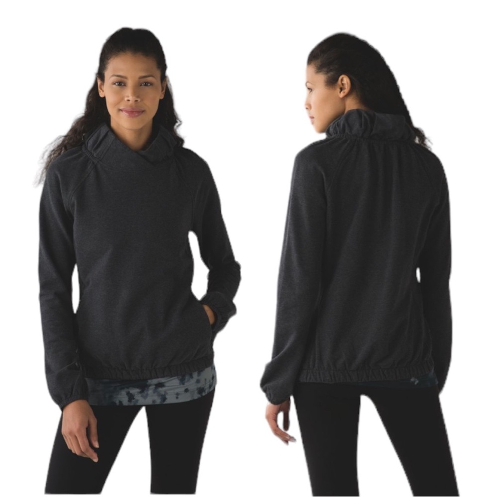 lululemon athletica Charcoal/Black Pullover Hoodie